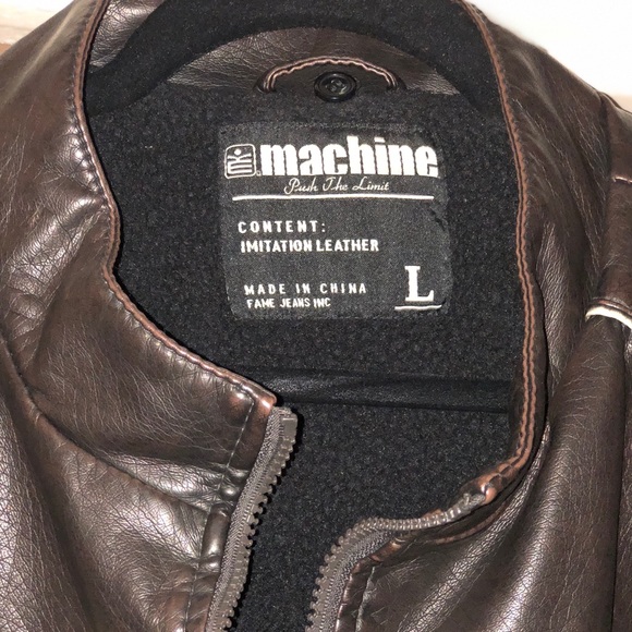 Vegan leather jacket large - Picture 2 of 3